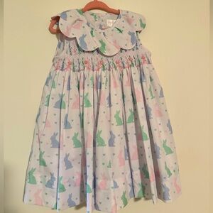 Cecil and Lou Bunny Print Easter Dress